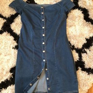 Cute summer denim mini dress